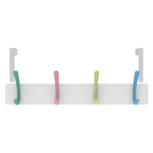MODE 4 Pastel Hooks On White Board Over Door Hanger