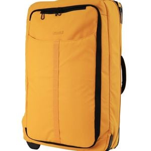 Pierre Cardin 4 Wheel Large Soft-Shell Travel Trolley Case Luggage 72cm Yellow
