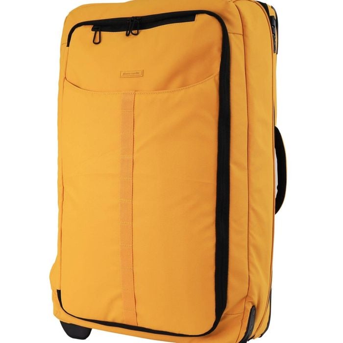 Pierre Cardin 4 Wheel Large Soft-Shell Travel Trolley Case Luggage 72cm Yellow