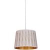CLA Lighting Penshade Interior Slanted with Vector Pattern Laser Cut Pendant Light White