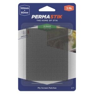 Permastik Fly Screen Repair Patches - 3 Pack