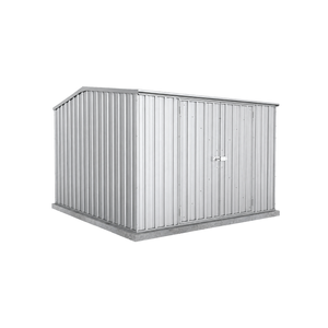 Absco Sheds 3.0 x 3.0 x 2.06m Zinc Double Door Garden Shed with Anchors