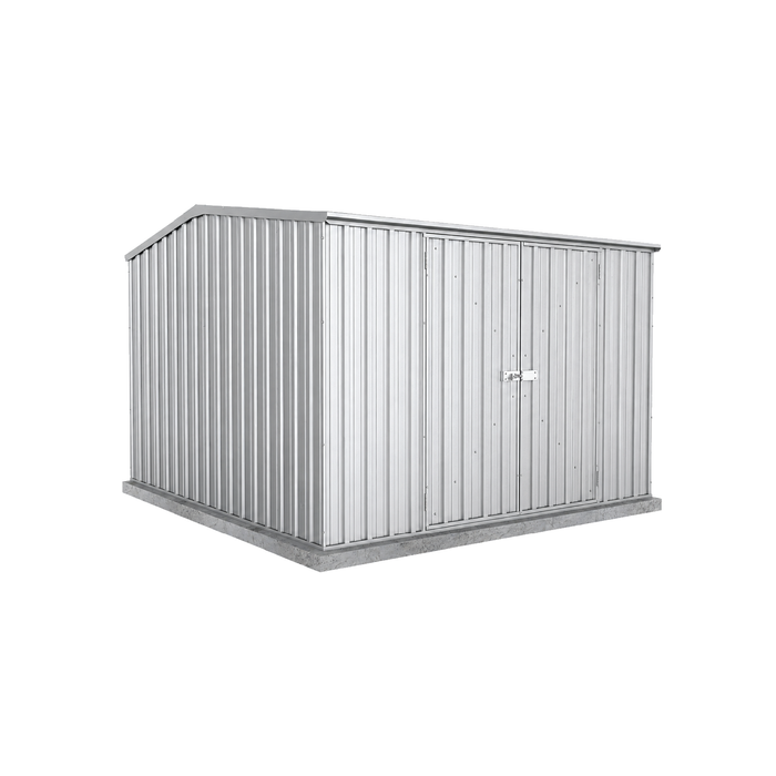 Absco Sheds 3.0 x 3.0 x 2.06m Zinc Double Door Garden Shed with Anchors