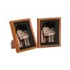 Nicola Spring Acrylic 3D Box Photo Frames with 5" x 7" Mounts - 8" x 10"  - Dark Wood - Pack of 2
