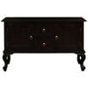 Queen Anne 2 Door 2 Drawer Sofa Table - Chocolate
