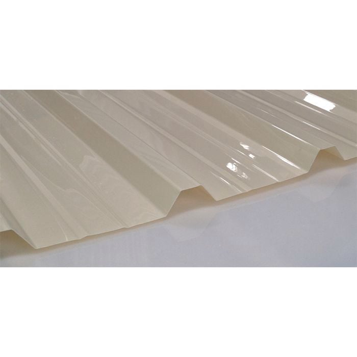 Suntuf Trimdek 6m Smooth Cream Polycarbonate Roofing Sheet