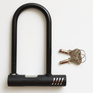 Bicycle Hardware U Lock Heavy Duty Keyed Bike Long Assorted Colours 13x20cm