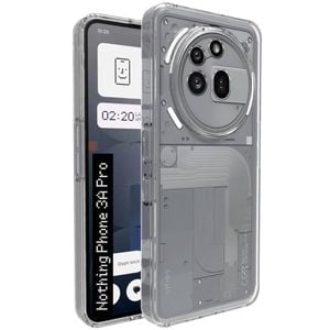 MEZON Nothing Phone (3a) Pro Slim Clear TPU Gel Back Case Wireless Charging Compatible