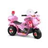 Kids Ride On Police Patrol Electric Motorbike Pink 6V
