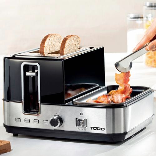 TODO 1400W Breakfast Master Toaster Egg Cooker Grill - 0294009
