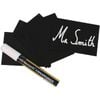 Securit Mini Chalkboard Tag Making Kit Reusable Buffet Labels A8 50x75mm Pack Of 20