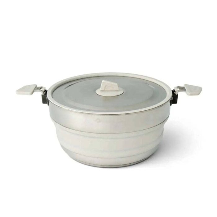 Sea To Summit Detour Stainless Steel Collapsible 5l Pot - Grey (moonstruck)