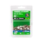 Zenith 8G x 13mm White Button Head Screw - 100 Pack