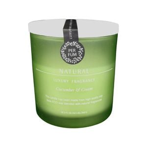 Glass/Wax 10.5cm Scented Tealight Candle Luxury Cucumber & Cream