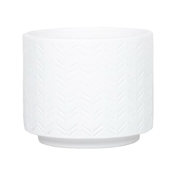 260 x 310mm White Round Footed Dash Planter