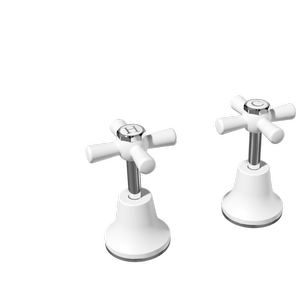 Ezyfix White Classic Basin/Sink Taps Lead Free