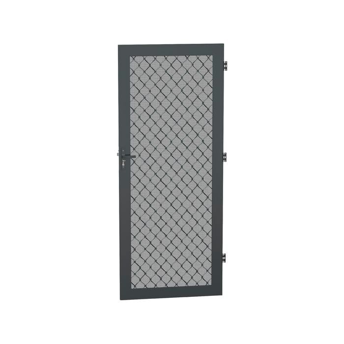 ProtectorAl 813 x 2032 x 19mm Black Diamond Grille Metric Hinged Aluminium Screen Door