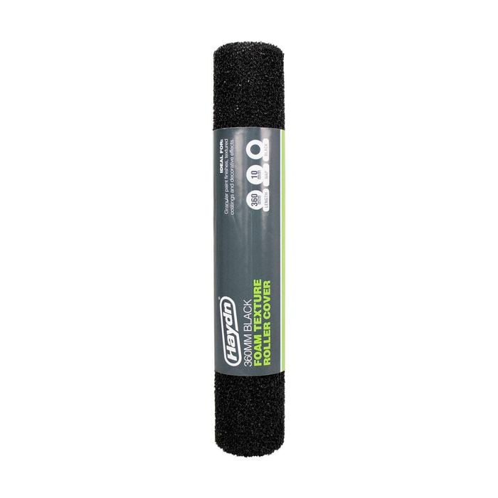 Haydn 360mm Black Foam Texture Roller Cover