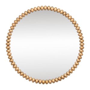 Esme Round Wall Mirror - Gold Leaf