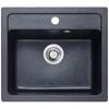 SINX Black Noir Single Bowl Sink 570C
