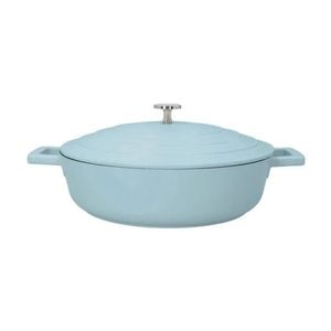 Mastercraft Shallow Casserole Dish Cast Aluminium 28cm Sky Blue