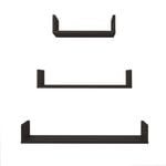 European Cabinetry 3 Piece Nordic Ash Oslo Shelf Kit