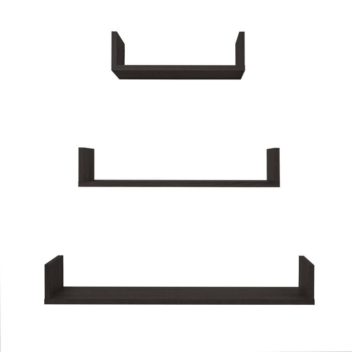 European Cabinetry 3 Piece Nordic Ash Oslo Shelf Kit