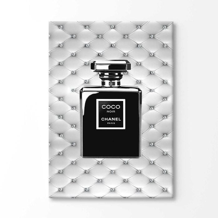 Black Perfume Bottle Print 100% Australian Made 120x90cm (Stretched Canvas)