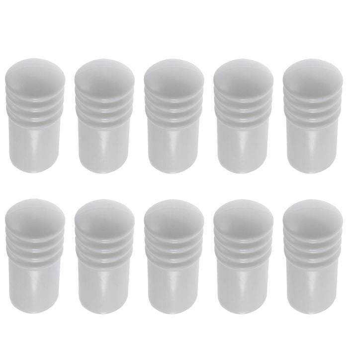 Adoored 75mm White Cushion Door Stop - 10 Pack