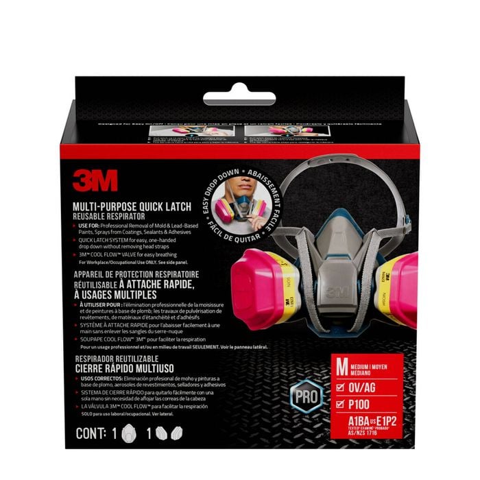3M Multi-Purpose Quick Latch Respirators With Cool Flow Valve