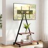 Artiss Mobile Tv Stand Rolling Cart Wheels 32-75" Heavy Duty 133kg Mount Bracket