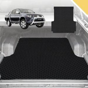 Outback GT 6D Pro Ute Tub Mat for Mitsubishi Triton Double Cab (ML) 2006-2009 (With Spray On Liner or No Liner)- Black