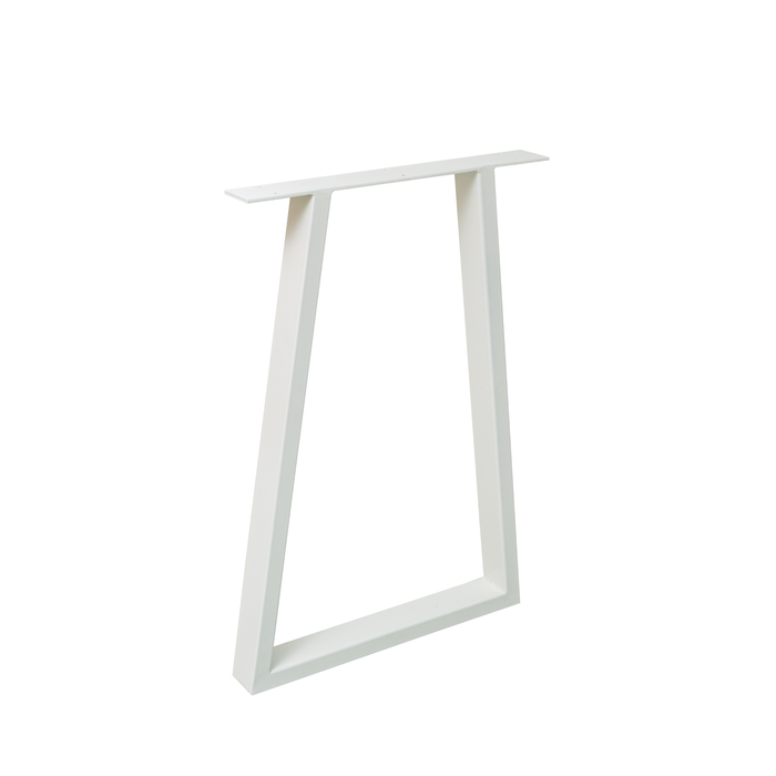Rapid 500 x 732 x 50mm White Steel Tube Antigua Desk Leg