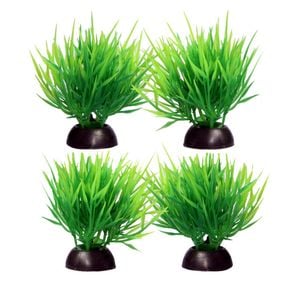 Aqua One Ecoscape Foreground Hair Grass Green Plastic Plant - 4pk (28362)
