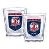 Nrl Spirit Glass Set - Sydney Roosters - 250ml Cup - Set Of Two