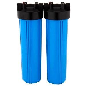 Stefani 4.5 x 20" Twin Whole House Filter System - Lead Free