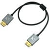 ZILR 4Kp60 Hyper Thin High Speed HDMI Secure Cable with Mini Connector (45cm /17.7)