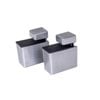Flexi Storage Decorative Shelving Aluminium Rectangle Shelf Clip - 2 Pack - Aluminium
