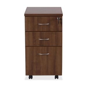 Lorell Essentials Series 3 Mobile Filing Cabinet W/ Drawer 72x40x56cm Walnut
