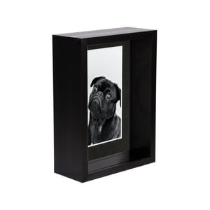 Nicola Spring 5" x 7" Black 3D Deep Box Photo Frame - 4" x 6" Mount