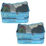 4pc Tosca Small Travel Packing Cube Storage Bags - Aqua