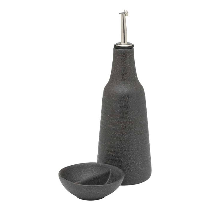 Ecology Ottawa Oil Bottle & Salt Dish - Stone