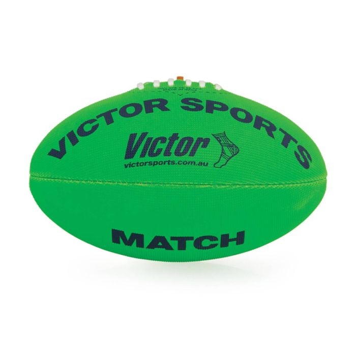 Victor Sports Synthetic Football Durable Hand Stitched Green Size 2