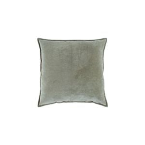 Maine & Crawford Remie 50x50cm Velvet Cushion w/ Edging - Deep Sage