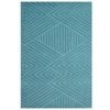 Contemporary Modern Wool Rug-Illusion 6392-Teal Blue-190x280cm