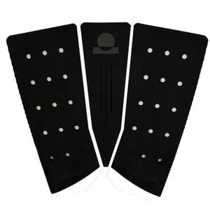 Summer Vibes 3-piece Fish Surfboard Tail Pad / Deck Grip / Traction - Black