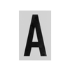 Sandleford 85mm Silver / Black Self Adhesive Letter A