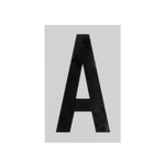 Sandleford 85mm Silver / Black Self Adhesive Letter A