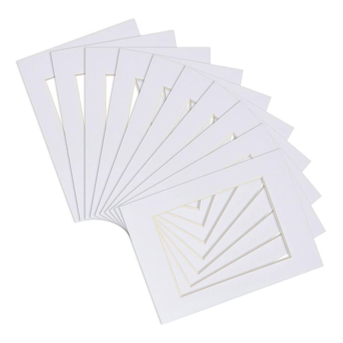 10x Picture Photo Mounts - To Fit Frame Size 5 x 7" for Image Size 4 x 6"