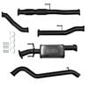 Ignite Exhausts Turbo Back For Toyota Hilux 3l D4d 3" Cat & Muffler Black Aluminised Steel